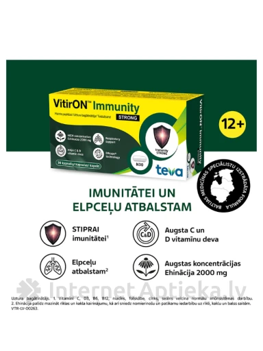 Vitiron Immunity strong, 30 kapsulas | internetaptieka.lv