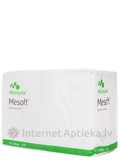 Mesoft ķirurģiskās salvetes 10 x 20 cm, 100 gb. | internetaptieka.lv