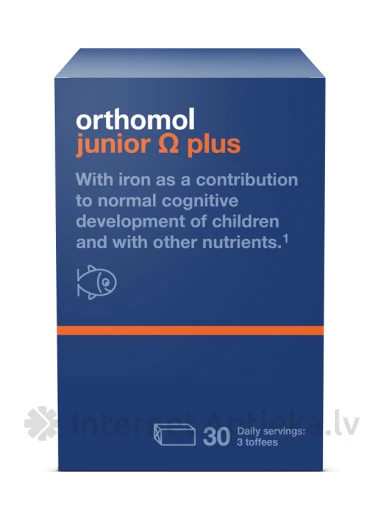 Orthomol Junior Omega plus, 30 dienu devas | internetaptieka.lv