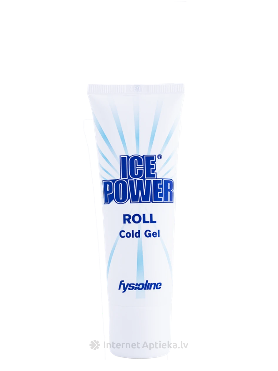 Ice Power aukstais gels tūbiņā ar rullīti, 75 ml | internetaptieka.lv