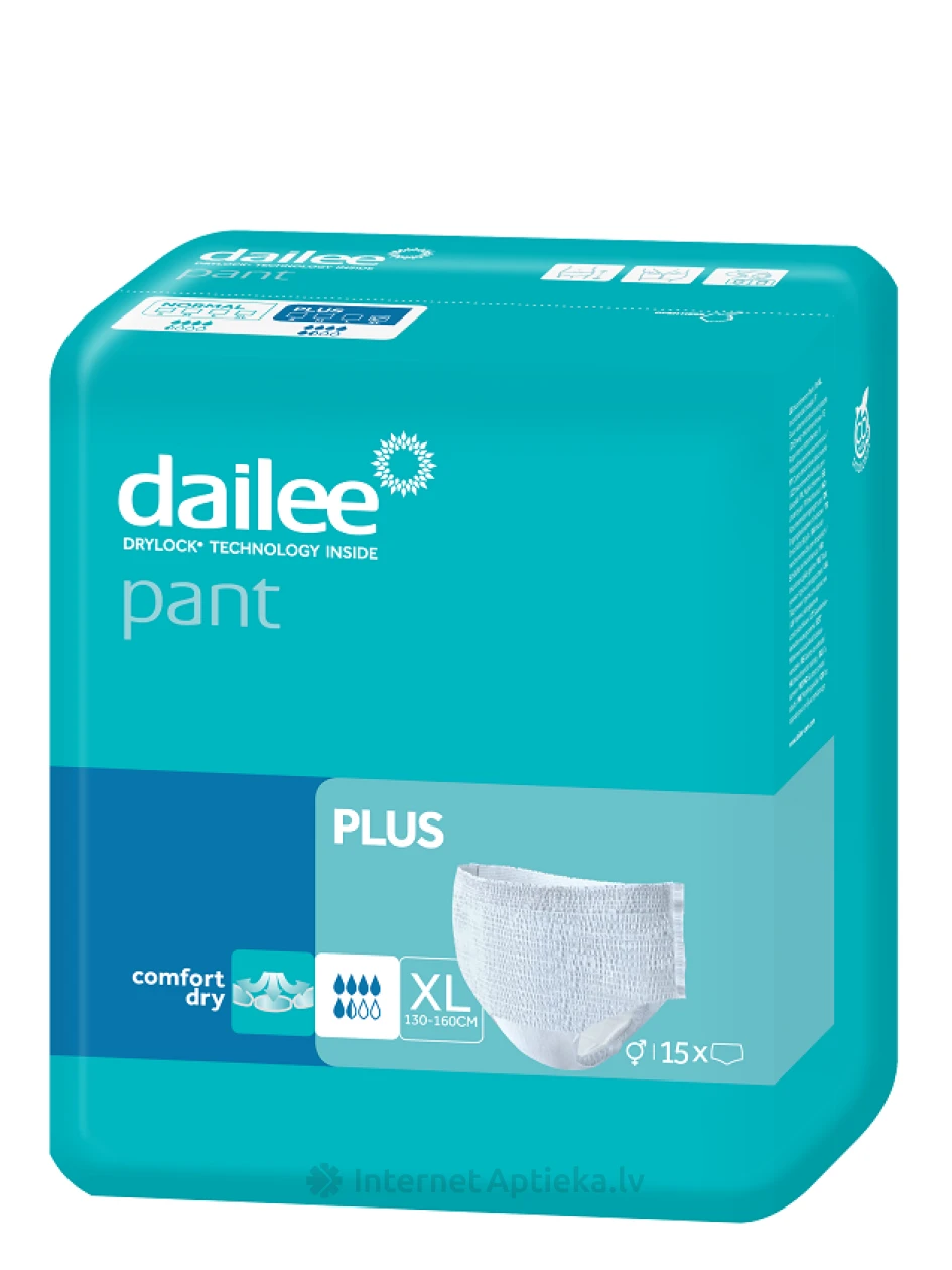 Dailee Pant Perf Plus XL autiņbikses, 15 gb. | internetaptieka.lv