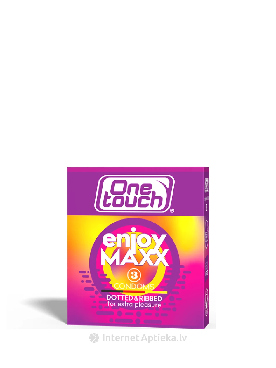 One Touch enjoy maxx prezervatīvi, 3 gb. | internetaptieka.lv
