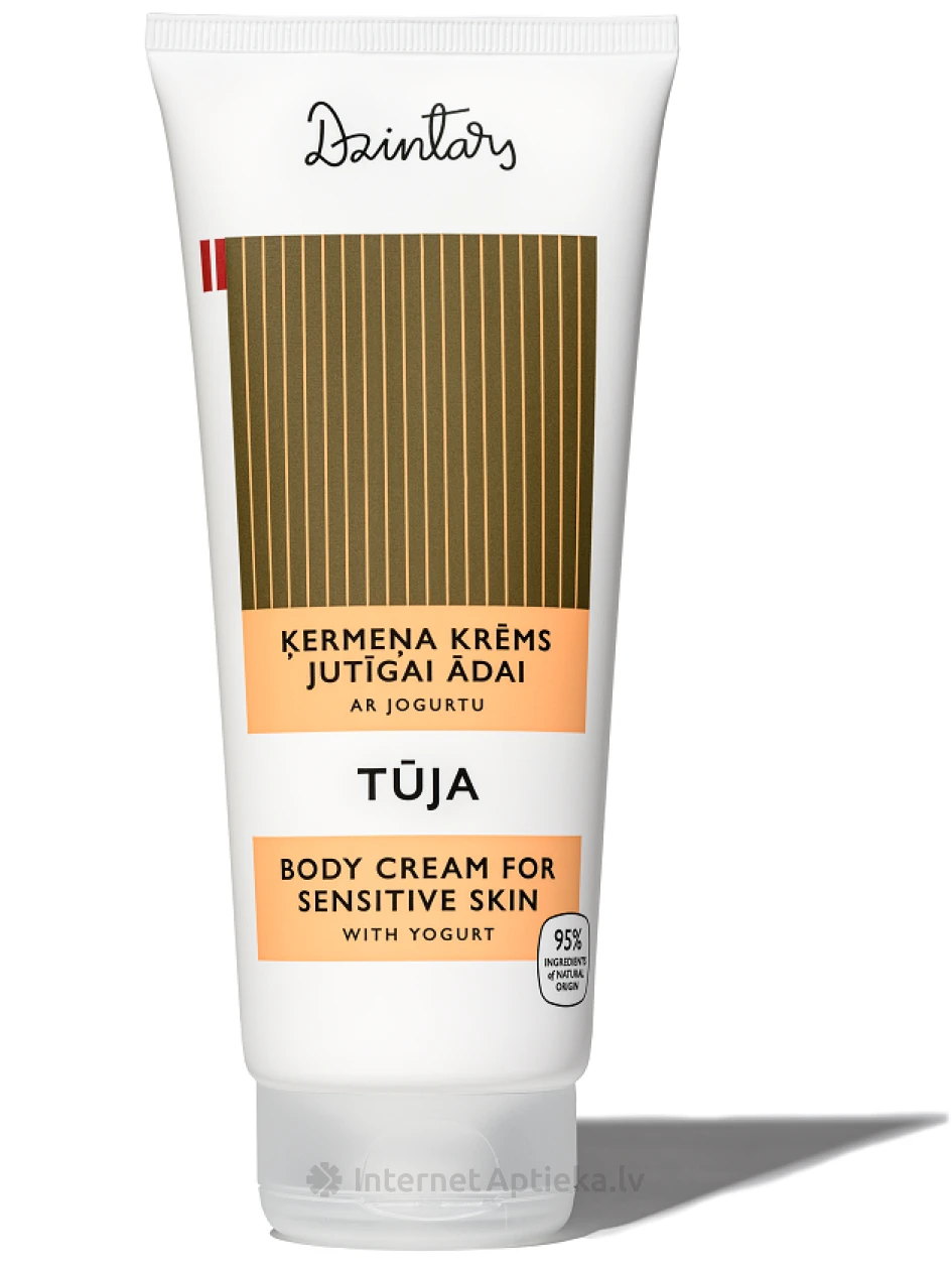 Dzintars Ķermeņa krēms jutīgai ādai Tūja, 200 ml | internetaptieka.lv