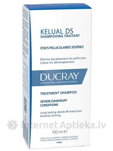 DUCRAY Kelual DS shampoo (pretblaugznu), 100 ml | internetaptieka.lv
