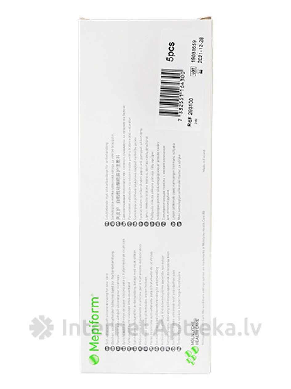 Mepiform Пластырь 4 х 30 см, 5 шт. | internetaptieka.lv