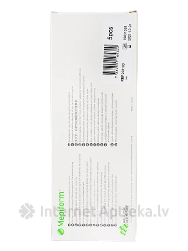 Mepiform Пластырь 4 х 30 см, 5 шт. | internetaptieka.lv
