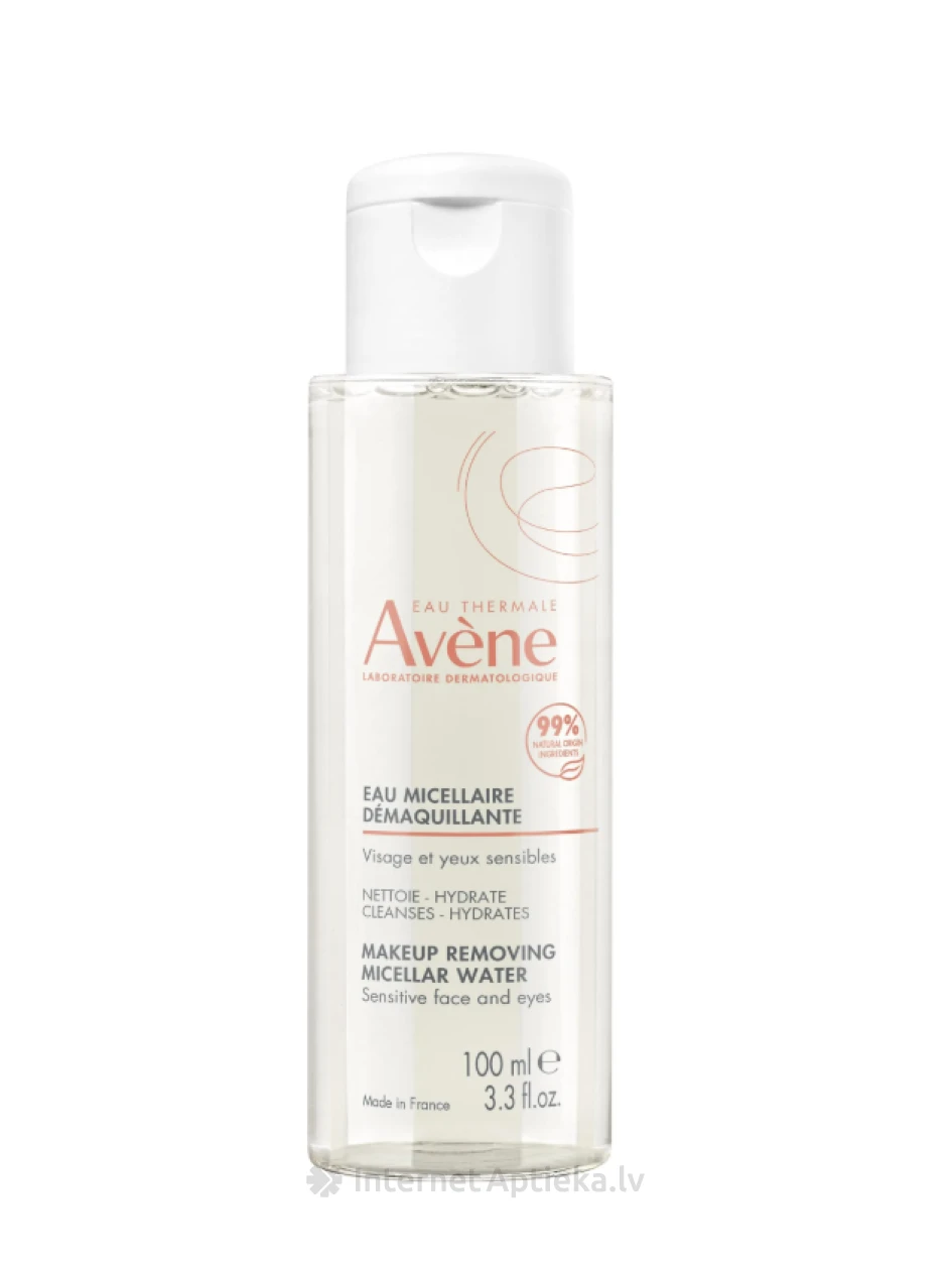AVENE Micellaarne vesi kosmeetika eemaldamiseks, 100 ml | internetaptieka.lv