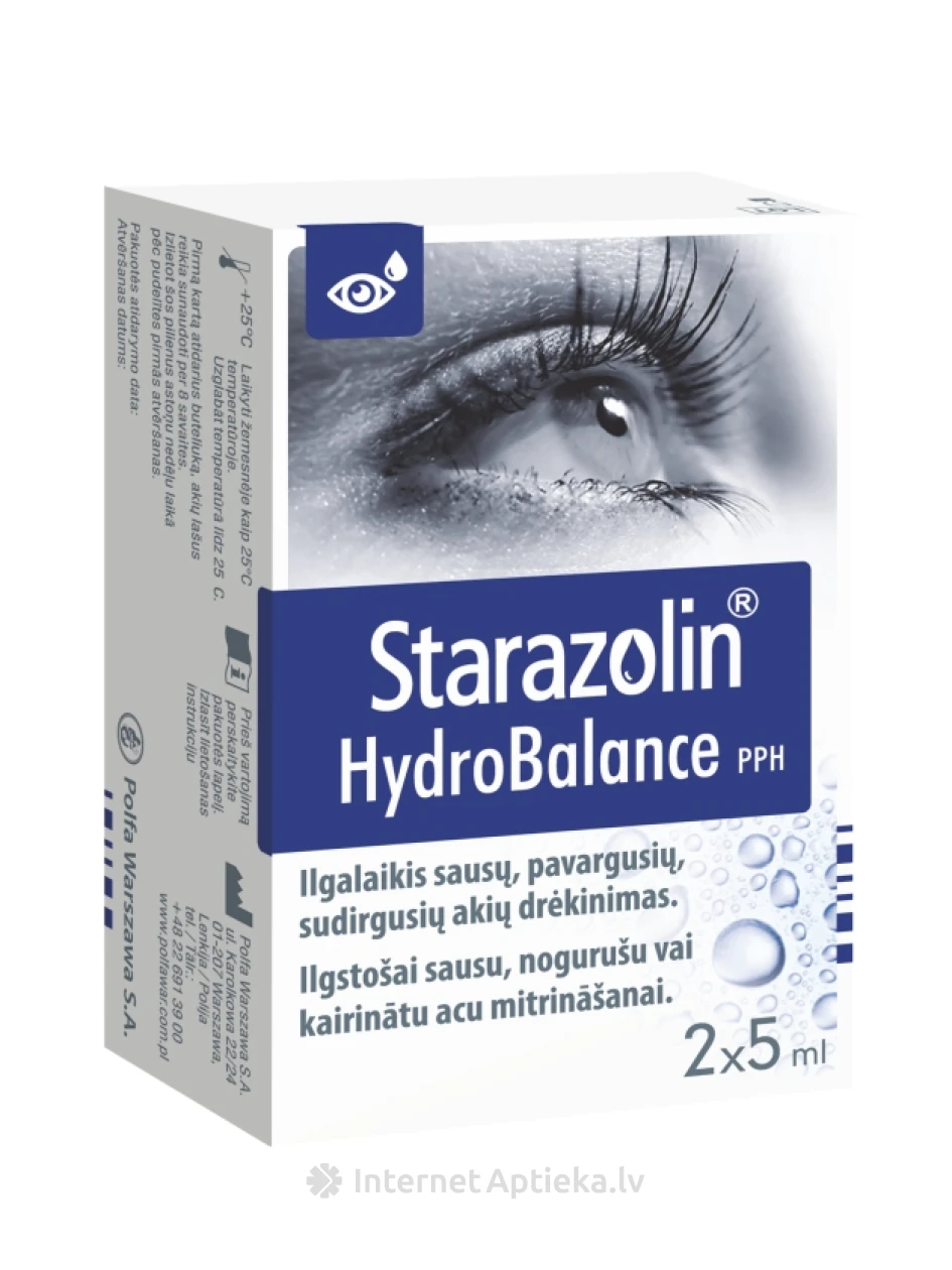 Starazolin HydroBalance silmatilgad, 2 x 5 ml | internetaptieka.lv