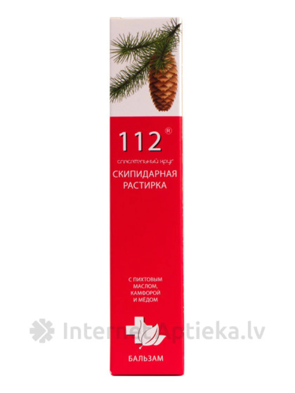 112 Скипидарная растирка (терпентиновый бальзам), 45 г | internetaptieka.lv