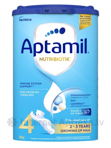 Aptamil® NUTRIBIOTIK™ 4 Piimasegu alates 2 aastast, 800 g | internetaptieka.lv