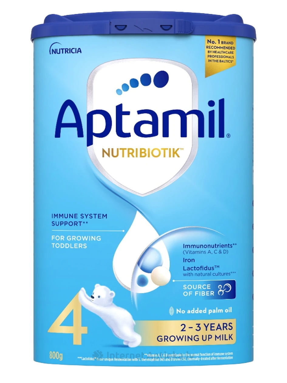 Aptamil® NUTRIBIOTIK™ 4 Piimasegu alates 2 aastast, 800 g | internetaptieka.lv