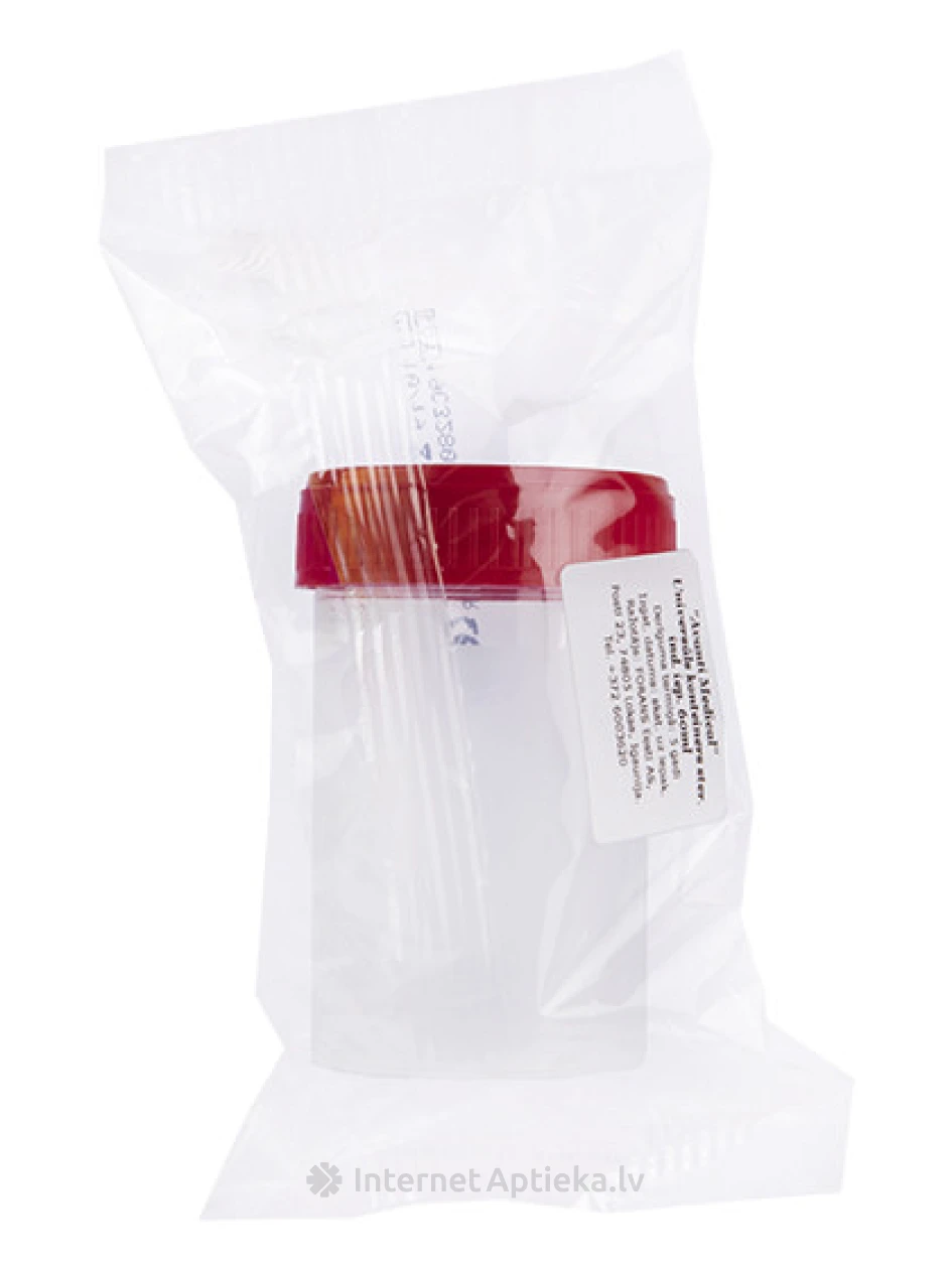 контейнер универсальный - стерильный, 60 мл | internetaptieka.lv