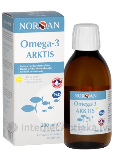 NORSAN OMEGA-3 ARKTIS sidrunimaitseline, 200 ml | internetaptieka.lv