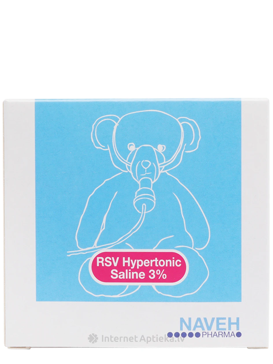 Saline RSV Hypertonic 3% 5 ml, 25 gb. | internetaptieka.lv