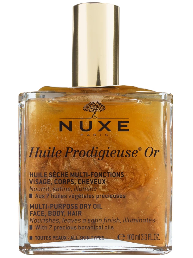 NUXE Huile Prodigieuse Or sausā eļļa ādas mirdzumam (sejas un ķermeņa aprūpei) 100 ml