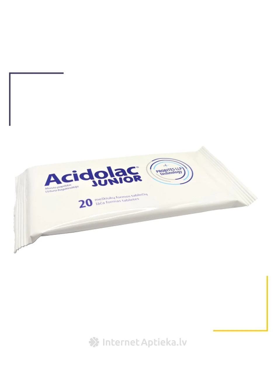 Acidolac® JUNIOR, 20 жевательных таблеток | internetaptieka.lv