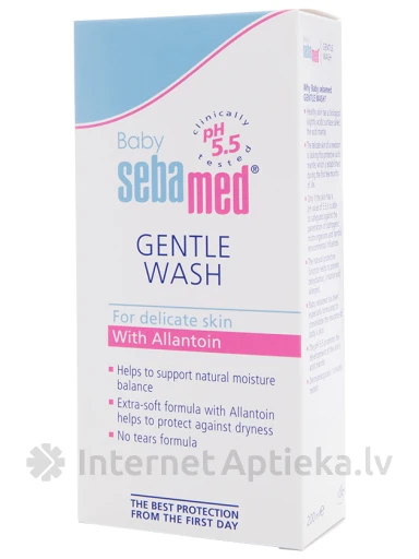 SEBAMED BABY īpaši maigs mazgāšanās līdzeklis, 200 ml | internetaptieka.lv