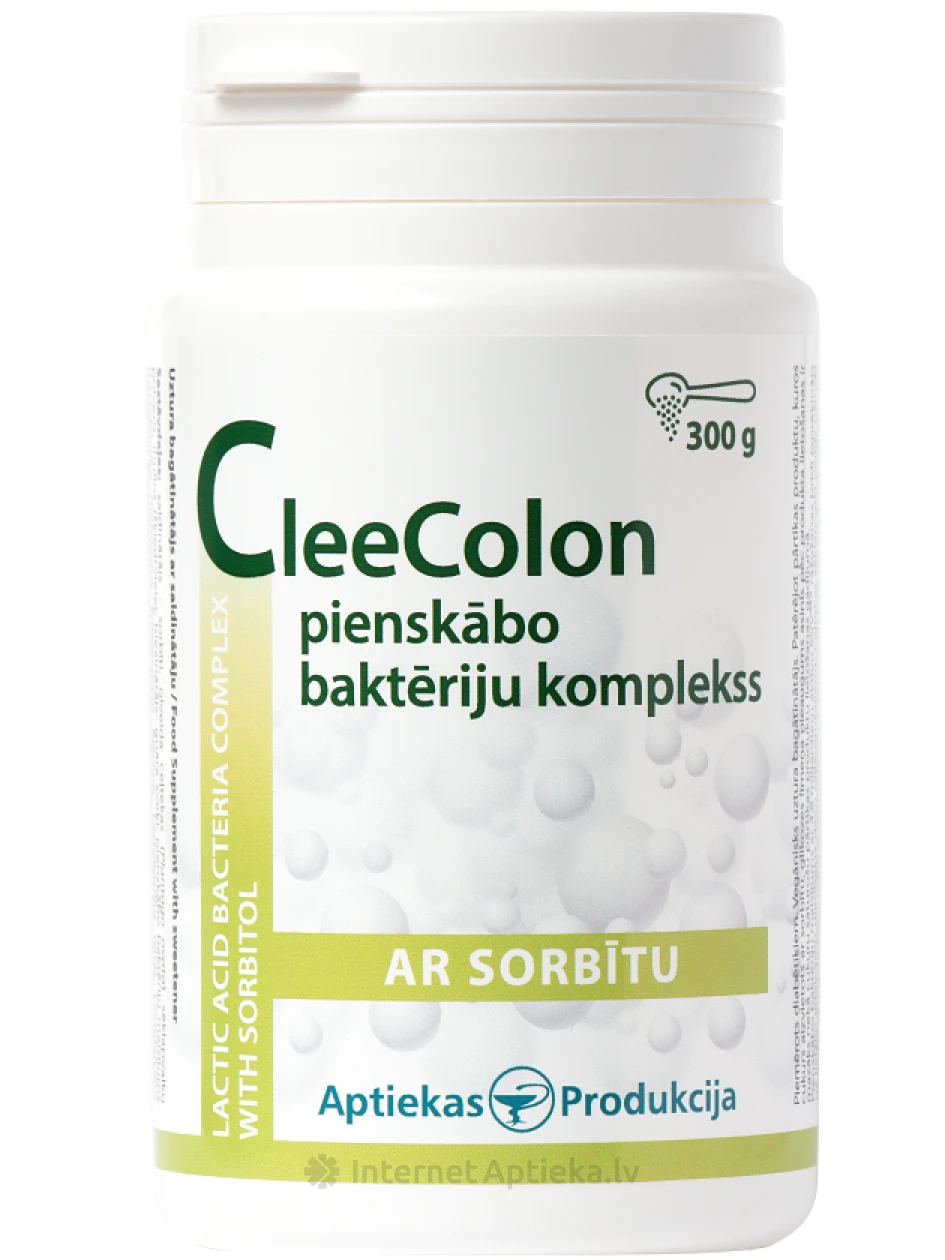 Clee Colon ar pienskābo baktēriju kompleksu un sorbītu, 300 g | internetaptieka.lv