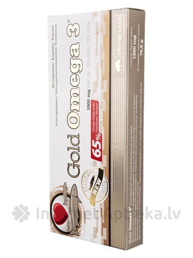 Olimp Labs Gold Omega-3 1000 mg, 60 kapsulas | internetaptieka.lv