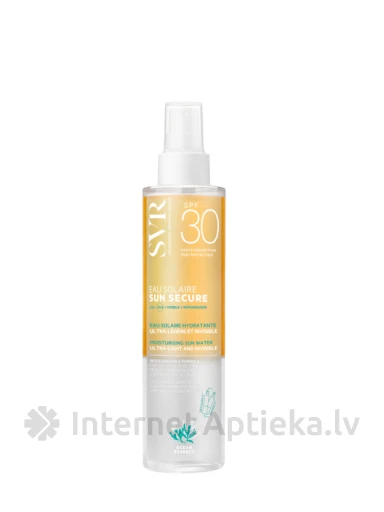 SVR SUN SECURE EAU SOLAIRE двухфазная солнцезащитная вода SPF30, 200 мл | internetaptieka.lv