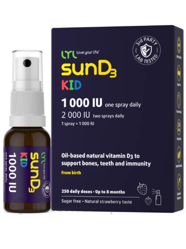 LYL sunD3 KID 1000 SV (250 доз), спрей, 25 мл | internetaptieka.lv