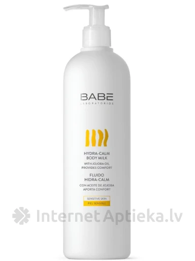 Babē Hydra-Calm ķermeņa pieniņš, 500 ml | internetaptieka.lv