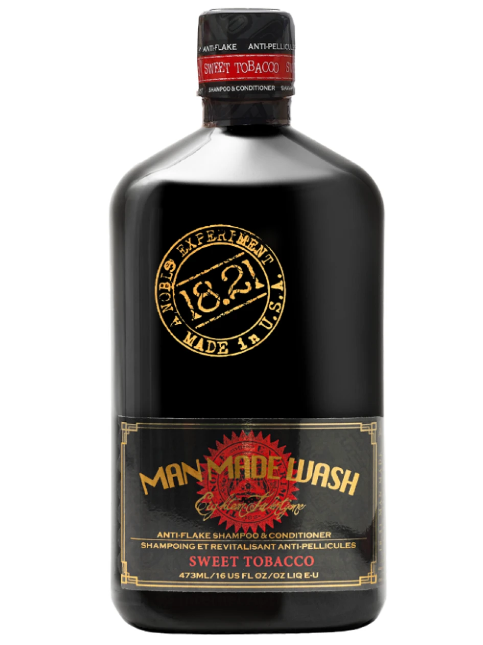 18.21 MAN MADE Blaugznu novēršanai šampūns un kondicionieris ar saldas tabakas aromātu, 473 ml | internetaptieka.lv