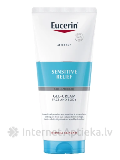 Eucerin After Sun Sensitive Relief želejveida krēms, 200 ml | internetaptieka.lv