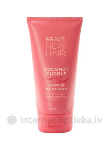 Brave.New.Hair. Coconut Cuddle Tropical mitrinošs matu krēms, 150 ml | internetaptieka.lv