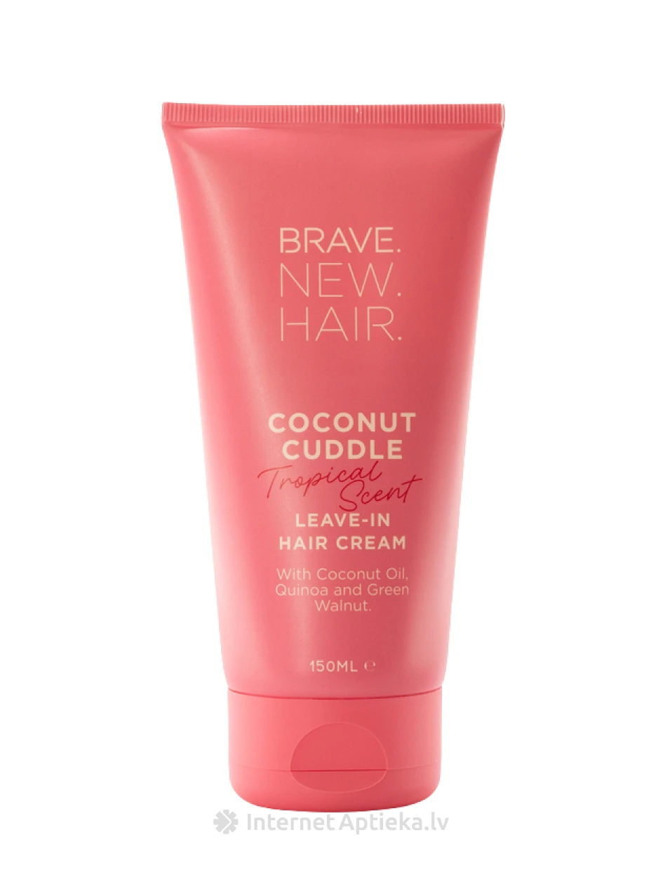 Brave.New.Hair. Coconut Cuddle Tropical mitrinošs matu krēms, 150 ml | internetaptieka.lv