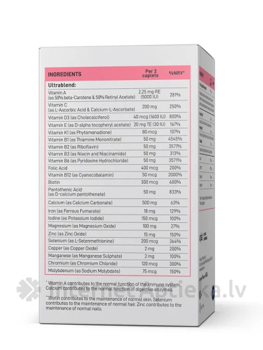 VPLAB Ultra Women's Multivitamin Formula, 90 kapletes | internetaptieka.lv