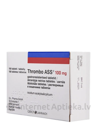 Thrombo ASS 100 mg, 100 tabletes | internetaptieka.lv