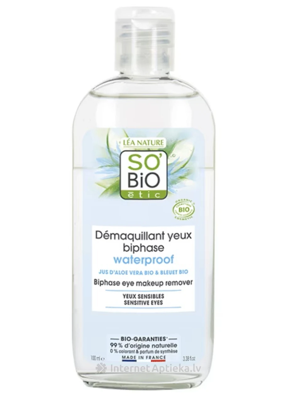 So Bio Двухфазное средство для снятия макияжа с глаз, 100 мл | internetaptieka.lv