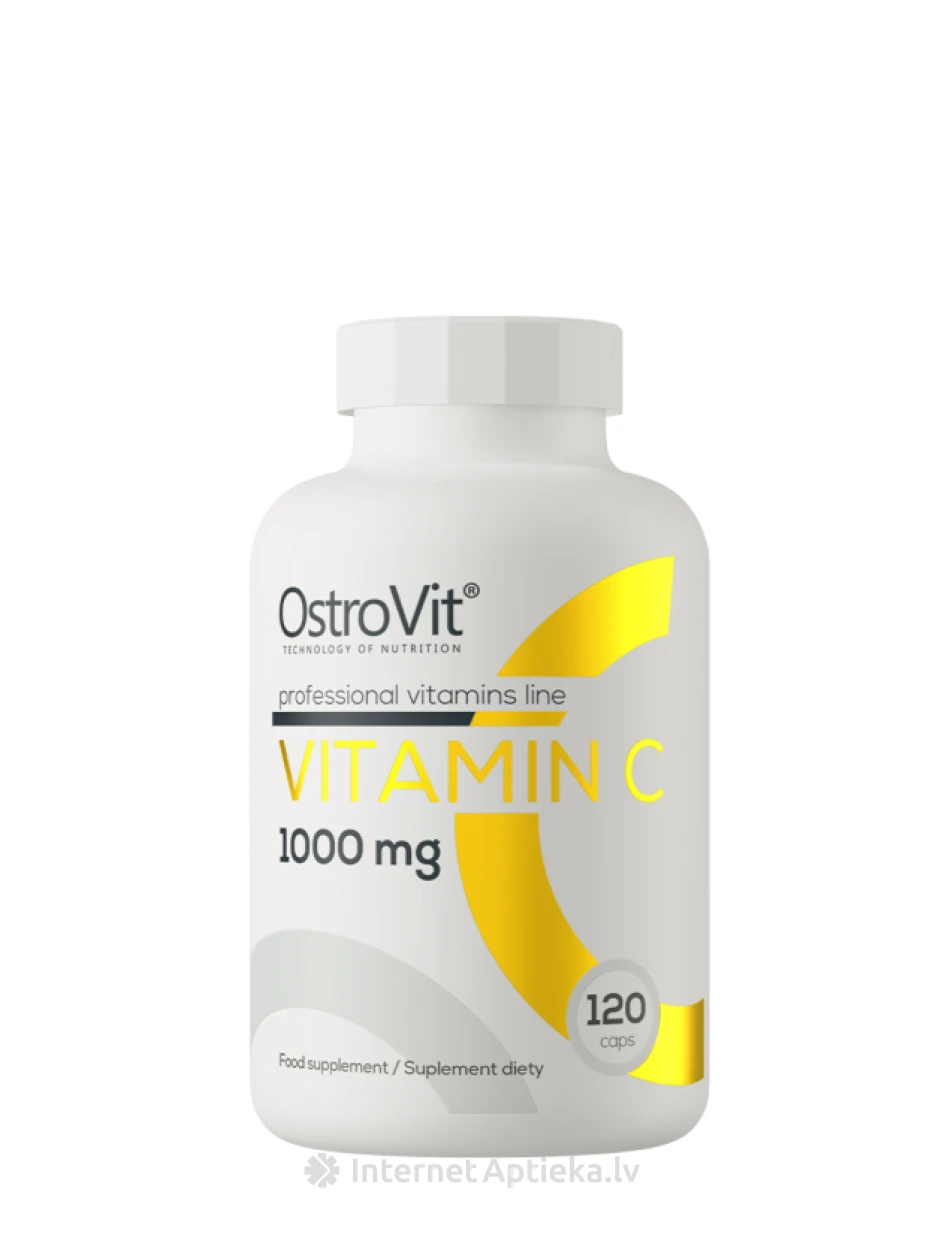 OstroVit Vitamin C 1000 mg kapsulas, 120 gb. | internetaptieka.lv