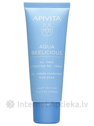 APIVITA AQUA BEELICIOUS Õli-Vaba niisutav geelkreem, kerge tekstuur, 40 ml | internetaptieka.lv