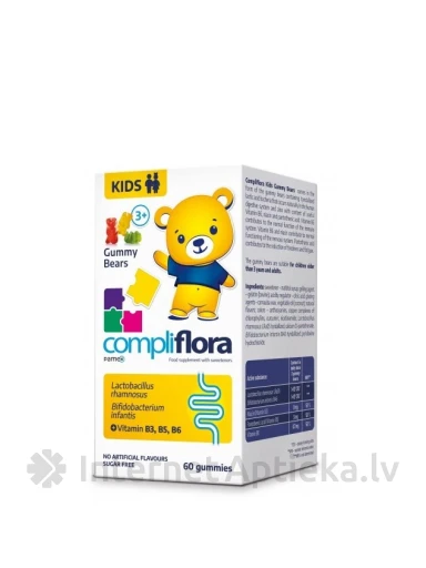 Compliflora Kids Gummy Bears, 60 pastilas | internetaptieka.lv