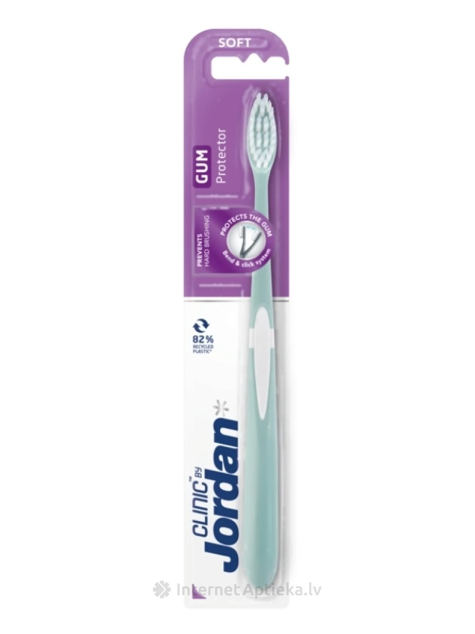 JORDAN Clinic Gum Protector zobu birste mīksta, 1 gb. | internetaptieka.lv