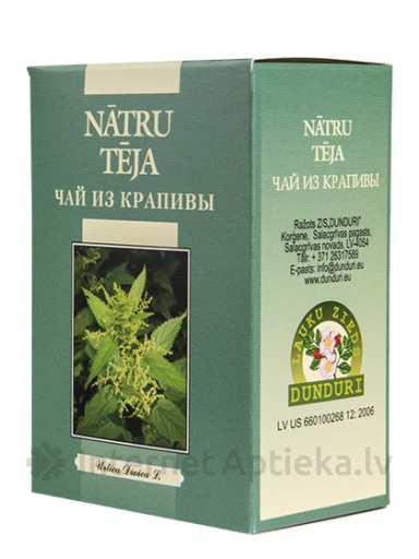 Dunduri Чай из крапивы, 25 г | internetaptieka.lv