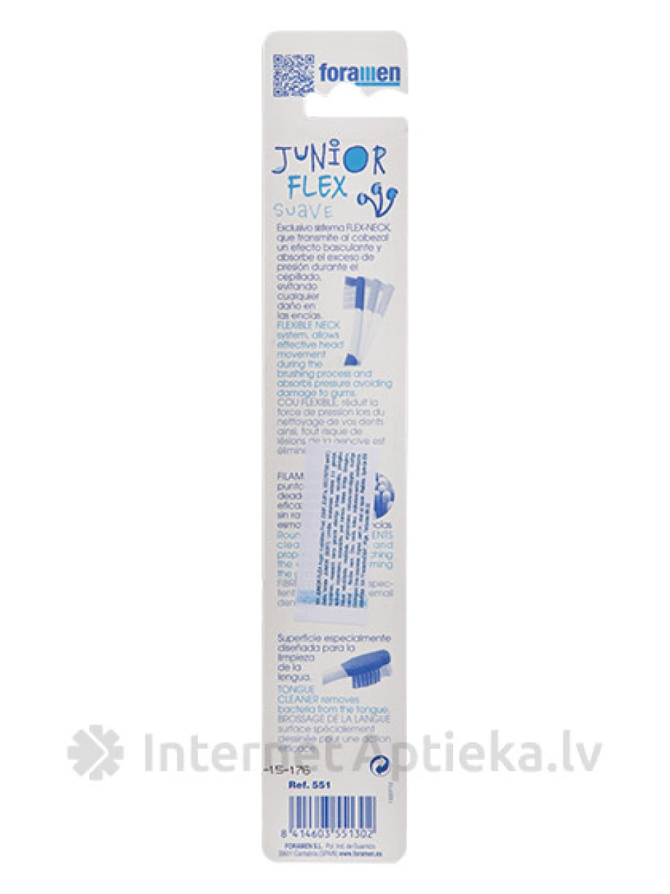 Зубная щетка Foramen Junior Flex Soft, 1 шт. | internetaptieka.lv