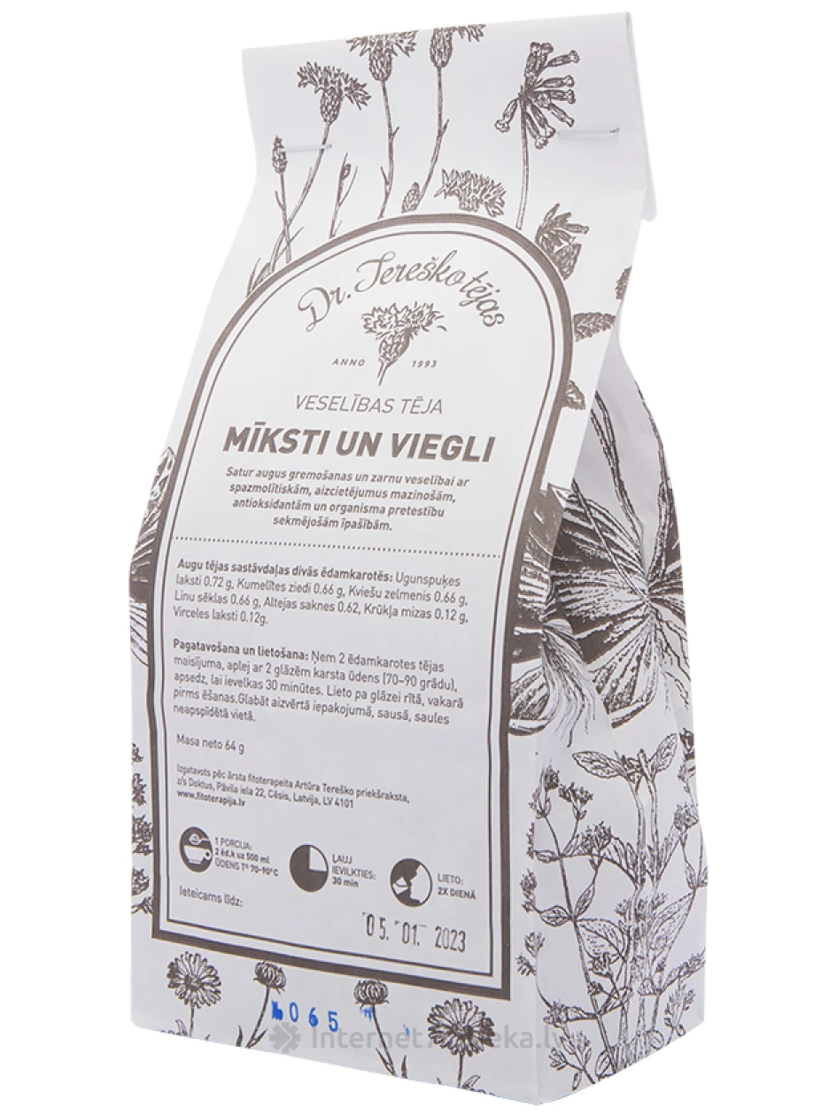 Dr. Tereško чай легко и мягко, 90 г | internetaptieka.lv