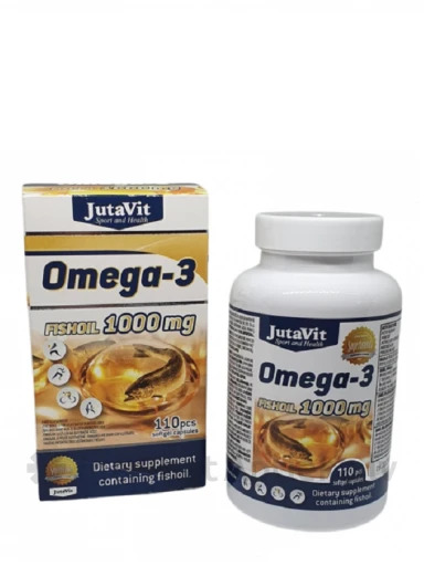 JutaVit Omega3  1000mg, 110 kapsuls | internetaptieka.lv