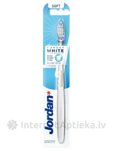 JORDAN Target White zobu birste mīksta, 1 gb. | internetaptieka.lv