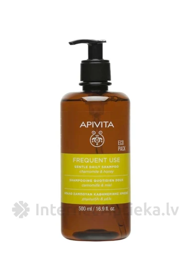 APIVITA Gentle Daily Švelnus kasdienis šampūnas su ramunėlėmis ir medumi, 500 ml | internetaptieka.lv