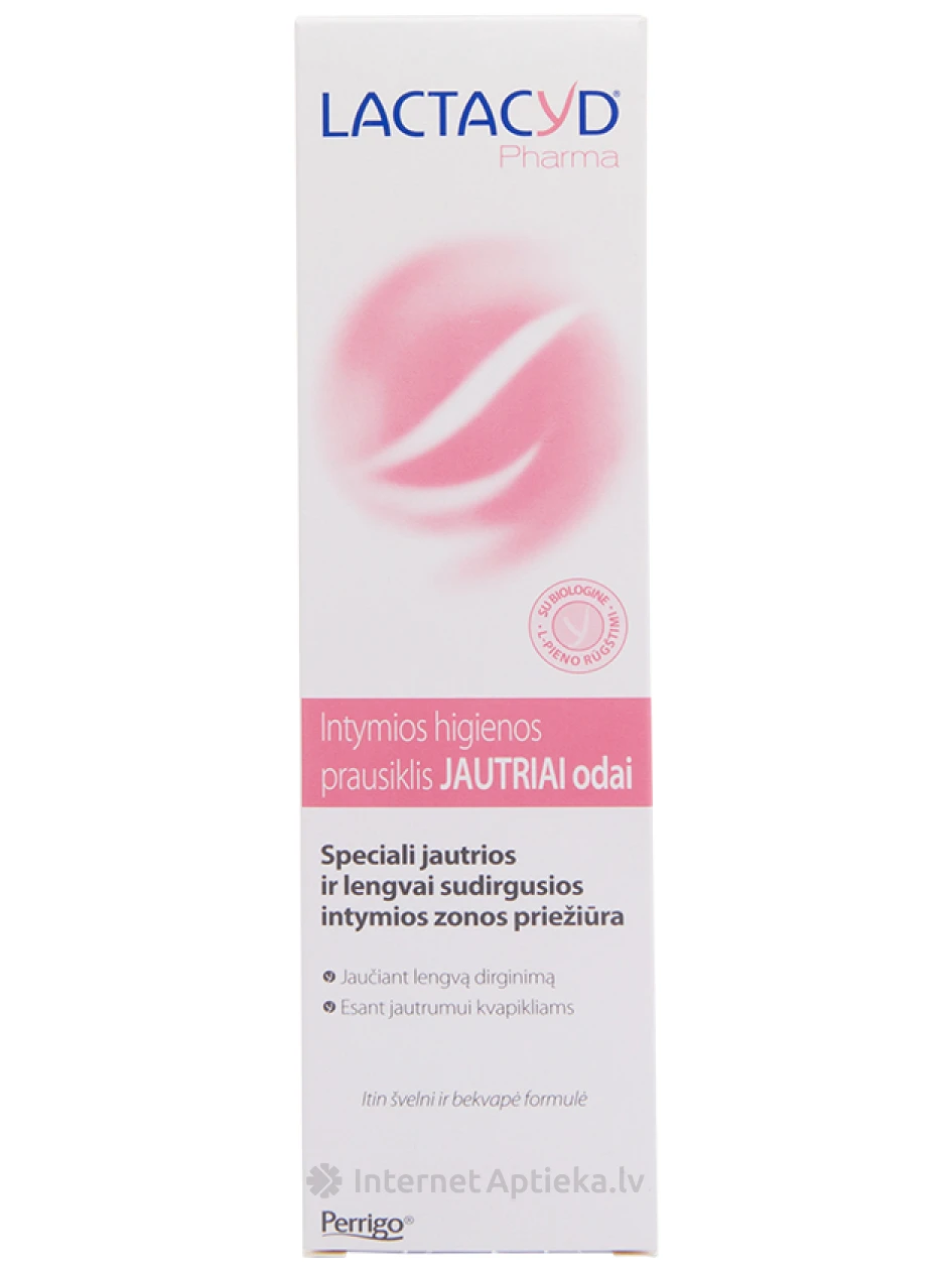 Lactacyd Pharma Sensitive mazgāšanās līdzeklis jutīgai intīmai zonai, 250 ml | internetaptieka.lv