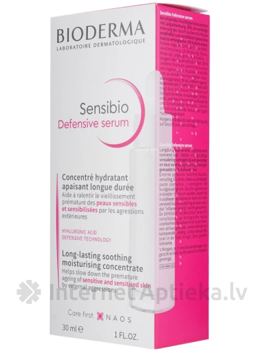 Bioderma Sensibio Defensive serums jutīgai un sensibilizētai ādai, 30 ml | internetaptieka.lv