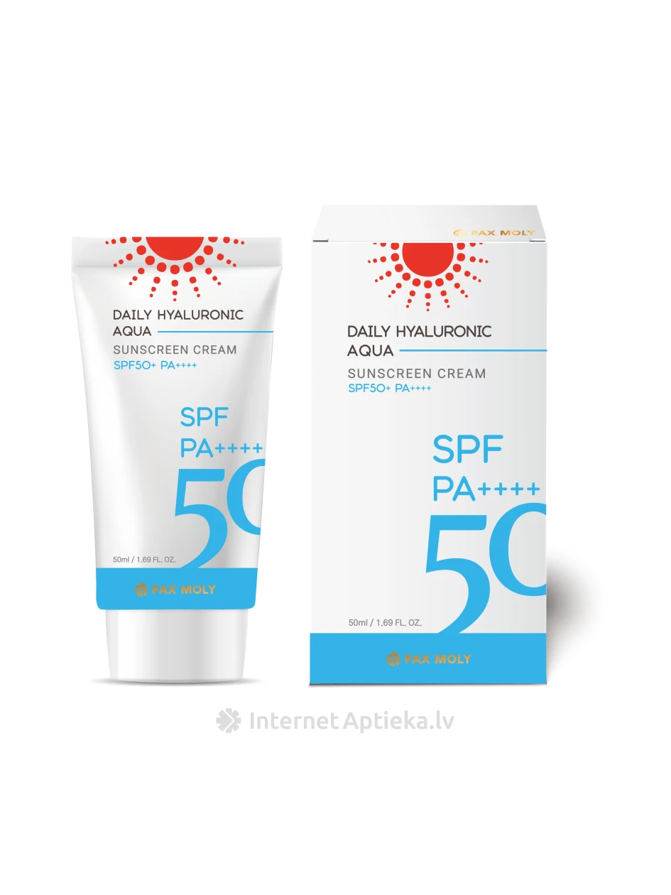 PAX MOLY Daily Hyaluronic Aqua päikesekaitsekreem, 50 ml | internetaptieka.lv