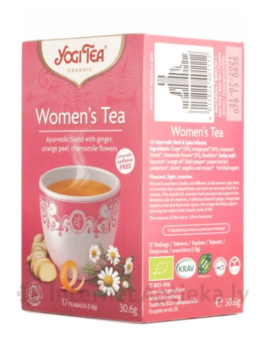 Чай Yogi Women’s, 30.6 г | internetaptieka.lv