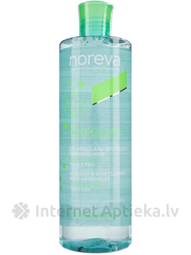 NOREVA EXFOLIAC attīrošs micelārais ūdens, 400 ml | internetaptieka.lv