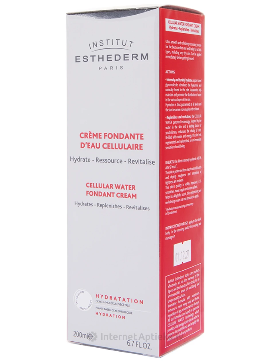 Institut Esthederm Celulārā ūdens krēms ķermenim, 200 ml | internetaptieka.lv