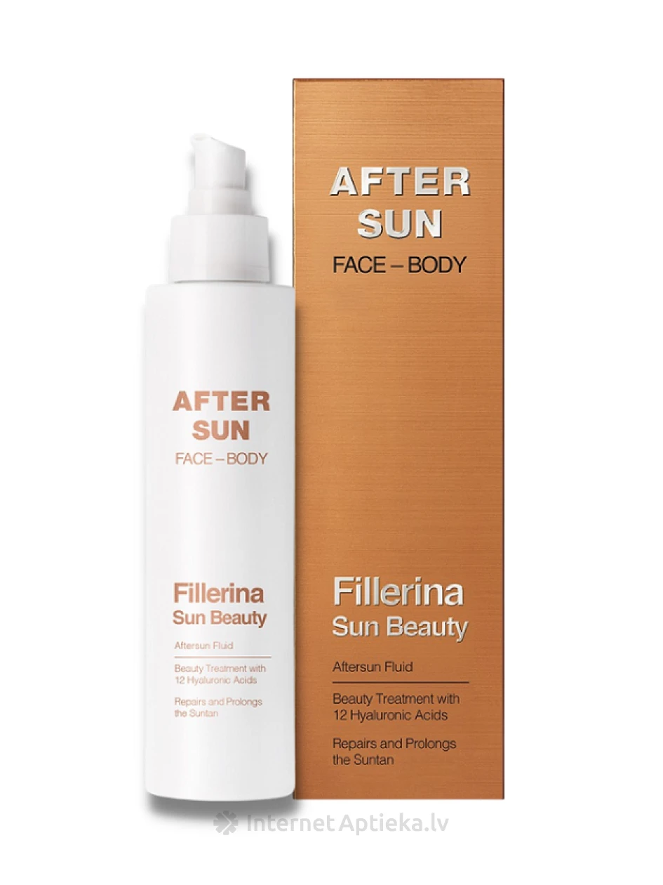 FILLERINA pēcsauļošanās fluīds sejai un ķermenim, 200 ml | internetaptieka.lv